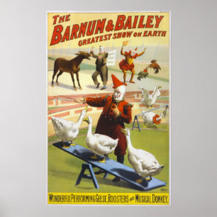 Barnum & Bailey Circus - Circa 1900 Poster