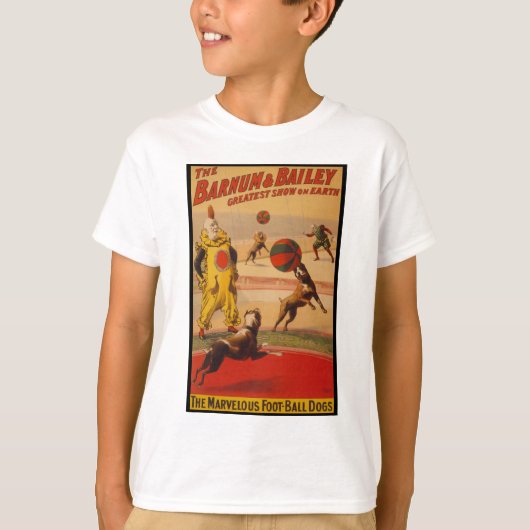 Barnum & Bailey Circus Foot-Ball-honden T-shirt (Voorkant)