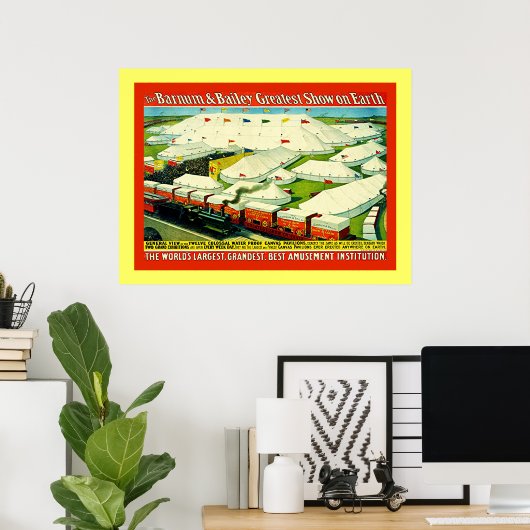 Barnum & Bailey ~  Circus Poster (Thuiskantoor)