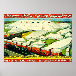 Barnum & Bailey ~  Circus Poster. Poster