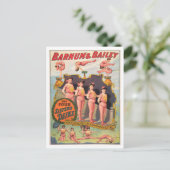Barnum & Bailey Circus Poster voor Deikes Briefkaart (Staand voorkant)