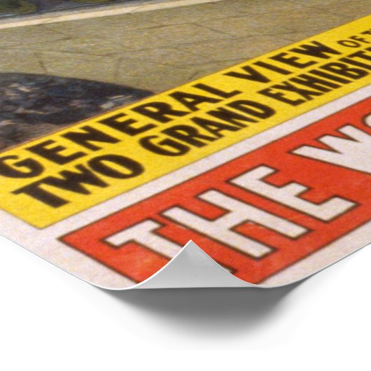 Barnum & Bailey Circus Tents with Train Poster (Hoek)