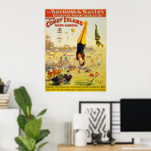 Barnum & Bailey Coney Island Water Carnival Poster (Thuiskantoor)