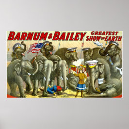 Barnum Bailey  Elephants Poster