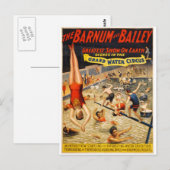 Barnum & Bailey Greatest Show op aarde Briefkaart (Voorkant / Achterkant)