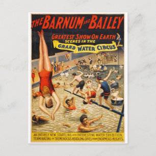 Barnum & Bailey Greatest Show op aarde Briefkaart
