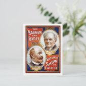 Barnum & Bailey Greatest Show op aarde Briefkaart (Staand voorkant)