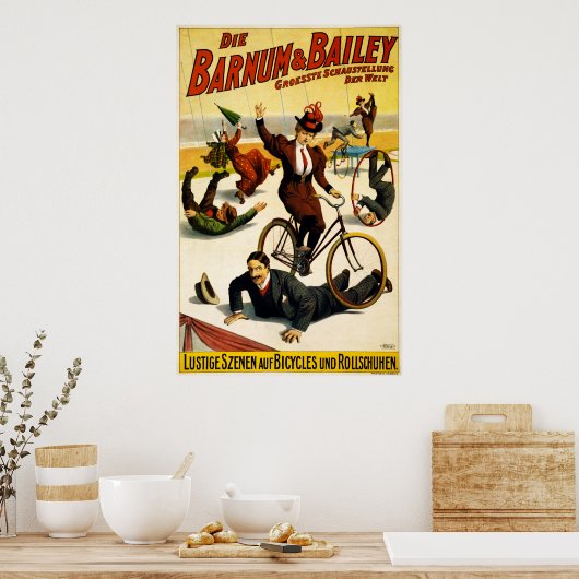 Barnum & Bailey Greatest Show op Aarde Poster (Keuken)