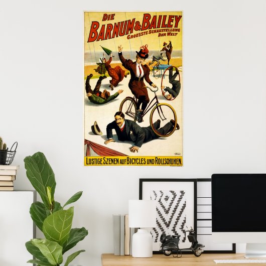 Barnum & Bailey Greatest Show op Aarde Poster (Thuiskantoor)