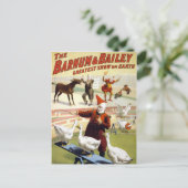 Barnum & Bailey - Krachtige ganzen Briefkaart (Staand voorkant)
