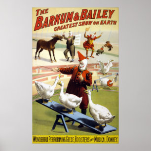 Barnum & Bailey - Krachtige ganzen Poster