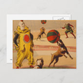 Barnum & Bailey - Marvelous Football Dogs Briefkaart (Voorkant / Achterkant)