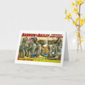 Barnum & Bailey - Olifanten Kaart (Gele Bloem)