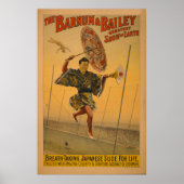 Barnum & Bailey Slide for Life Circus Poster (Voorkant)
