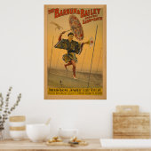 Barnum & Bailey Slide for Life Circus Poster (Keuken)