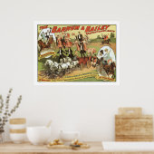 Barnum & Bailey Trick Riders Advertisement Poster (Keuken)