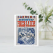 Barnum Circus Fat Dames Side Show Freaks Briefkaart (Staand voorkant)