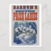Barnum Circus Fat Dames Side Show Freaks Briefkaart (Voorkant)