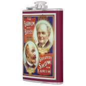 Barnum en Bailey Circus Greatest Show op aarde Heupfles (Links)