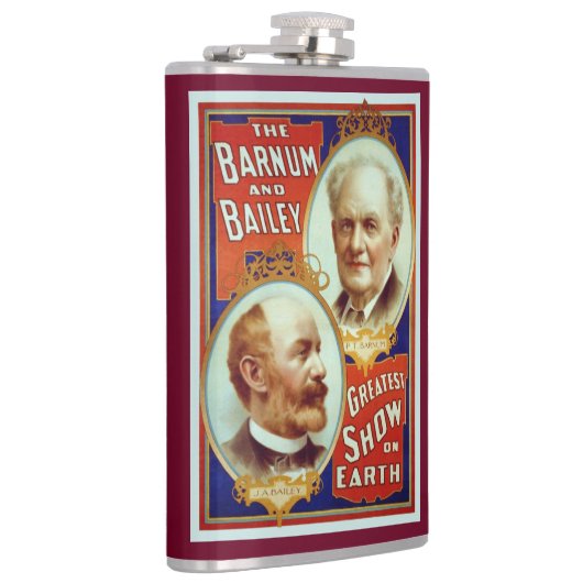 Barnum en Bailey Circus Greatest Show op aarde Heupfles (Rechts)