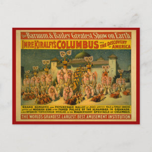 Barnum en Bailey Circus Poster Briefkaart