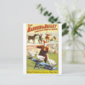 Barnum en Bailey  Circus Poster Briefkaart (Staand voorkant)