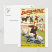 Barnum en Bailey  Circus Poster Briefkaart (Voorkant / Achterkant)