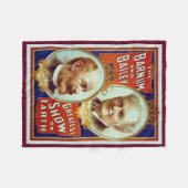 Barnum en Bailey Circus Poster Fleece Deken (Voorkant (Horizontaal))