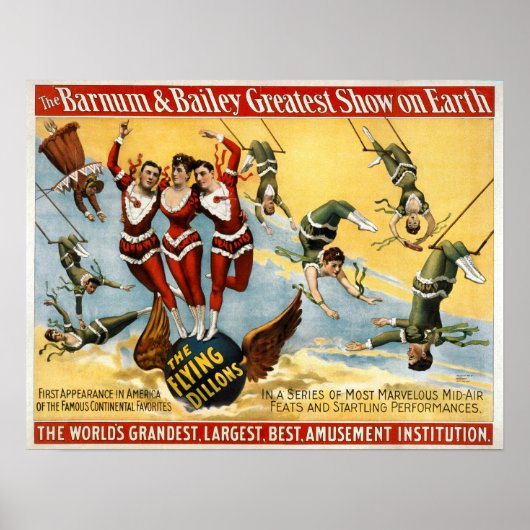 Barnum en Bailey - De vliegende Dillons Poster (Voorkant)