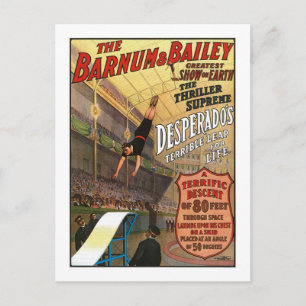 Barnum en Bailey Desperado's Leap for Life Briefkaart