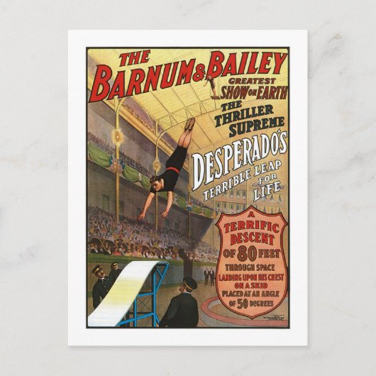 Barnum en Bailey Desperado's Leap for Life Briefkaart (Voorkant)
