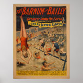 Barnum en Bailey Grand Water Circus Poster (Voorkant)