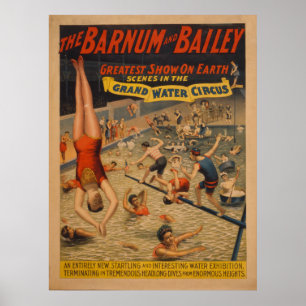 Barnum en Bailey Grand Water Circus Poster