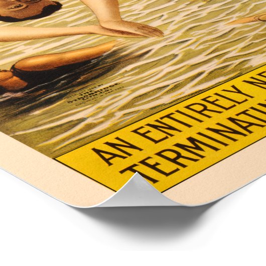  Barnum en Bailey Grand Water Circus Poster (Hoek)