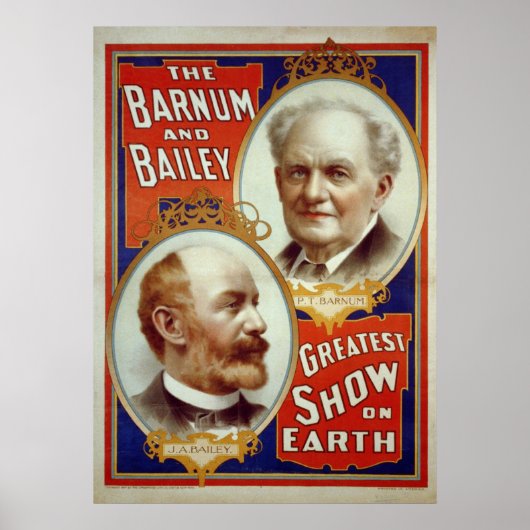 Barnum en Bailey Print of Poster (Voorkant)