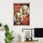 Barnum en Bailey Print of Poster (Thuiskantoor)
