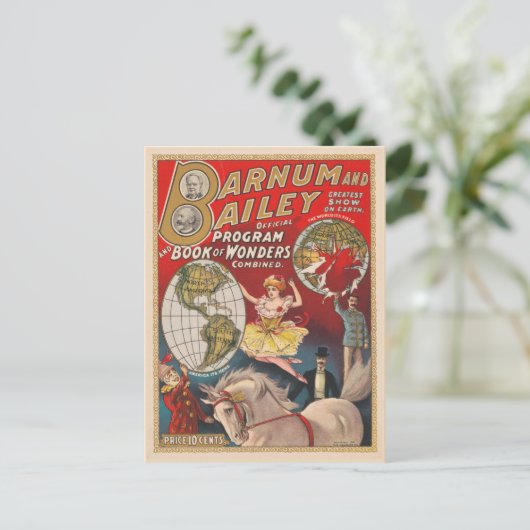 Barnum en Bailey Programma Hoesje (Staand voorkant)