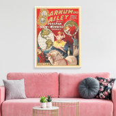 Barnum en Bailey Programma Hoesje Canvas Afdruk (Insitu (Woonkamer))