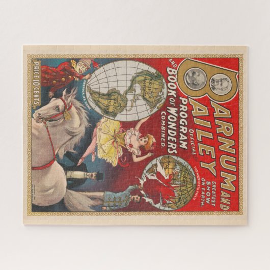 Barnum en Bailey Programma Hoesje Legpuzzel (Horizontaal)