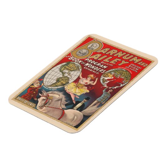 Barnum en Bailey Programma Hoesje Magneet (Linkerzijde)