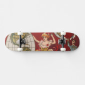 Barnum en Bailey Programma Hoesje Persoonlijk Skateboard (Horizontaal)