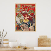 Barnum en Bailey Programma Hoesje Poster (Keuken)