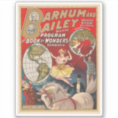 Barnum en Bailey Programma Hoesje Sticker (Voorkant)