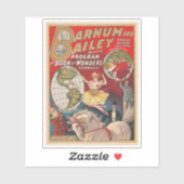 Barnum en Bailey Programma Hoesje Sticker (Vel)