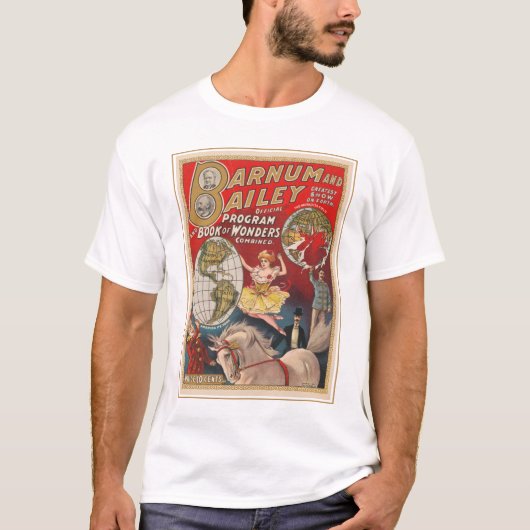 Barnum en Bailey Programma Hoesje T-shirt (Voorkant)
