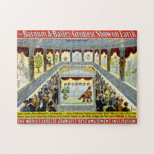 Barnum en Bailey - Supernatural Illusions, 1898 Legpuzzel (Horizontaal)
