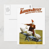 Barnum en Bailey: Uitvoerende ganzen Briefkaart (Voorkant / Achterkant)