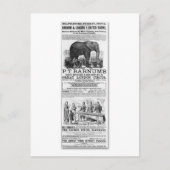 Barnum & London 9 United Shows Ad Briefkaart (Voorkant)