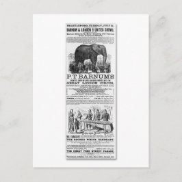 Barnum & London 9 United Shows Ad Briefkaart
