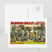 Barnum & Vestingmuur - Olifanten Briefkaart (Voorkant / Achterkant)